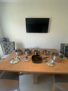 Fissler stainless steel pots as bundle