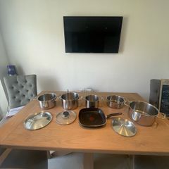 Fissler stainless steel pots as bundle