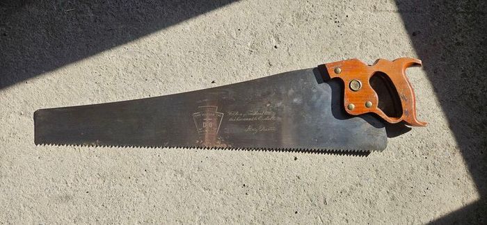 24" Disston D-8 hand saw 5 PPI