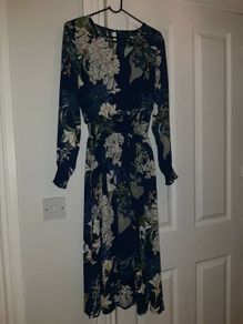 Navy blue maxi dress