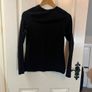 JJXX Long Sleeve Black Top worn once - Size L / Size 10/12 Image 4