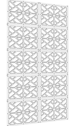Hanging Room Divider,10 Pieces Wood-Plastic 5mm Thick Screen Panel for Living Room and Beding Room MULTIPLE DESIGNS AVAILABLE, SEE PHOTOS (FREE POSTAGE)