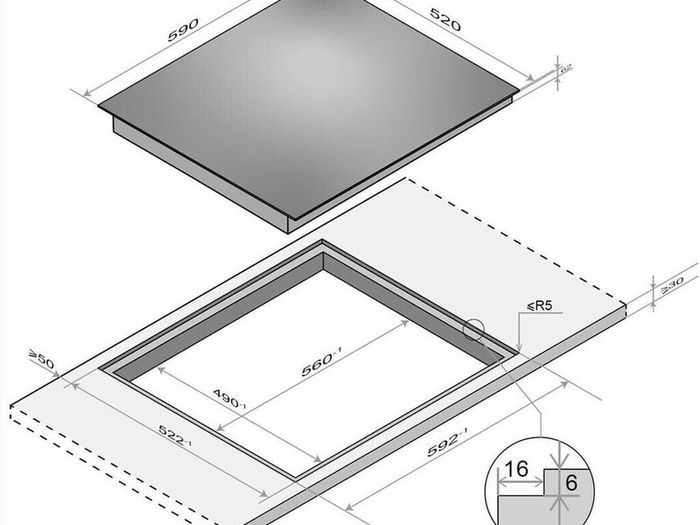 German Quality 4 Zone Ceramic Hob Brand New