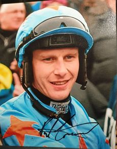 Signed 2019 Cheltenham gold cup winning jockey paul Townsend