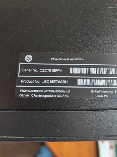 Hp Z240 Workstation, i7/64gb-ram/1tb-NVMe-ssd+1TB-HDD/Nvidia