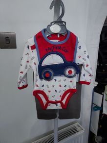 baby boys 3 piece cars set nwt age newborn