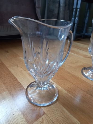 crystal vase x2
