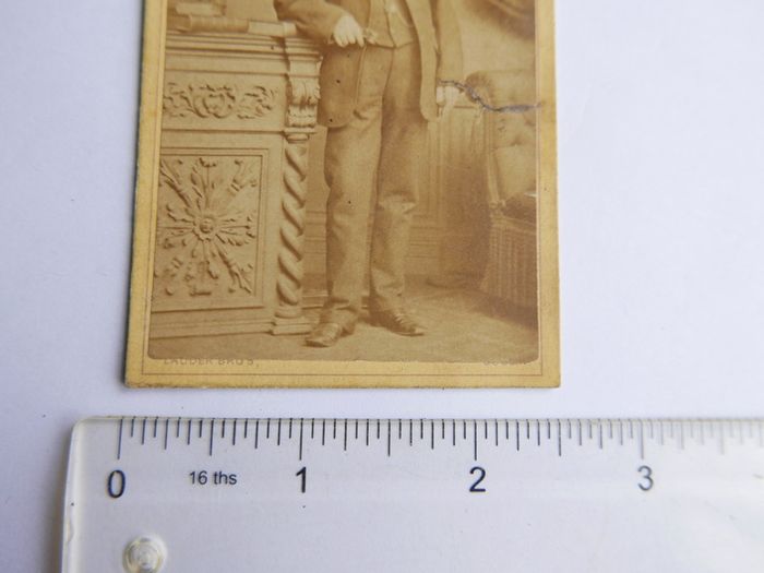 CDV Circa 1880s Lauder Bros Bearded Man Dublin Ireland