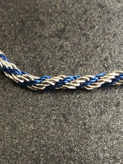 DesignSix London Candice Bracelet New With Tag, Silver & Navy Colour