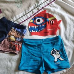 Speedo Placement Aquashorts, Speedo shark cap