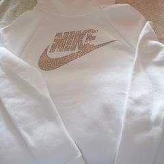 White Nike hoodie UK 10