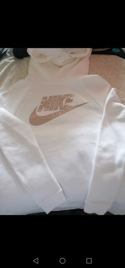 White Nike hoodie UK 10