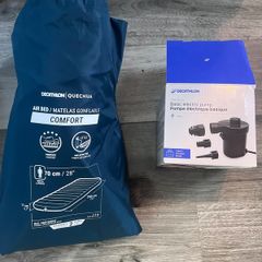 Single Camping Mattress + Electric Pump