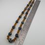 Antique Venetian African Style Eyes & Yellow Brown African Glass Beads Necklaces Image 5