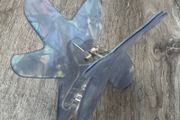 Iridescent Bluey Purple Starfish Claw Clip