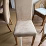 Solid oak dining table and 6 dining chairs Image 2