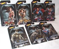 Hot wheels Batman Vs Superman full 7 cars set