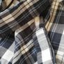 Diesel Mens blue/white check long sleeve Shirt with snap buttons Medium size Image 6