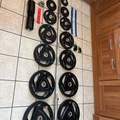 Top Of The Range Olympic Full Weights / Bar Set!!