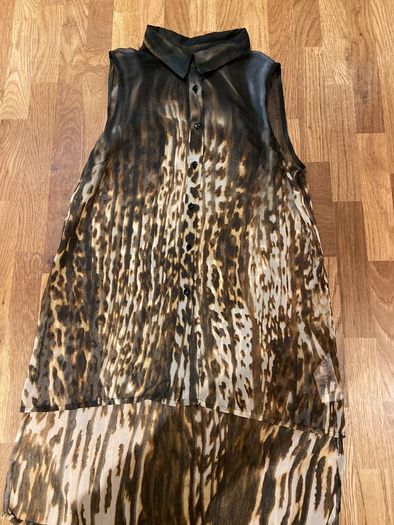 Vera Moda Animal Print Top Size Medium