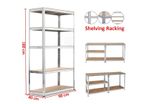Garage Shelving Unit 180x90x40cm Extra Wide Heavy Duty Racking Shelves Freestanding for Workshop Shed Office Storage, 5 Tier (175KG Per Shelf), 875Kg