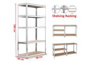 Garage Shelving Unit 180x90x40cm Extra Wide Heavy Duty Racking Shelves Freestanding for Workshop Shed Office Storage, 5 Tier (175KG Per Shelf), 875Kg