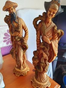 Faux ivory chinese figures