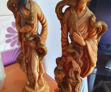Faux ivory chinese figures