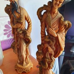 Faux ivory chinese figures