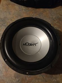 2 Mutant subwoofers speakers.