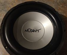 2 Mutant subwoofers speakers.