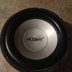 2 Mutant subwoofers speakers.