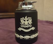 Vintage Wedgwood Black Jasperware Ronson Lighter