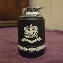 Vintage Wedgwood Black Jasperware Ronson Lighter