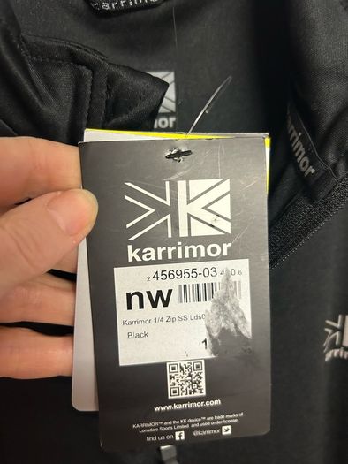 Black Karrimor half zip size 14