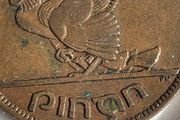 1942 'chickless' Irish Penny - RARE