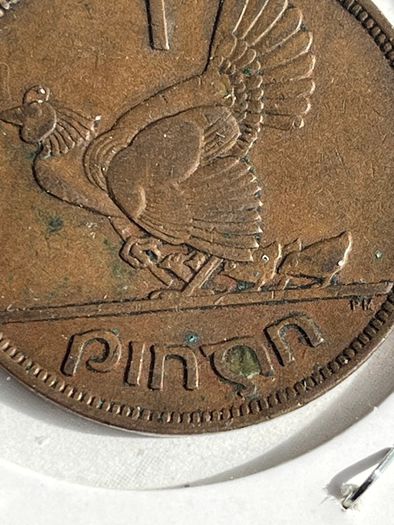 1942 'chickless' Irish Penny - RARE