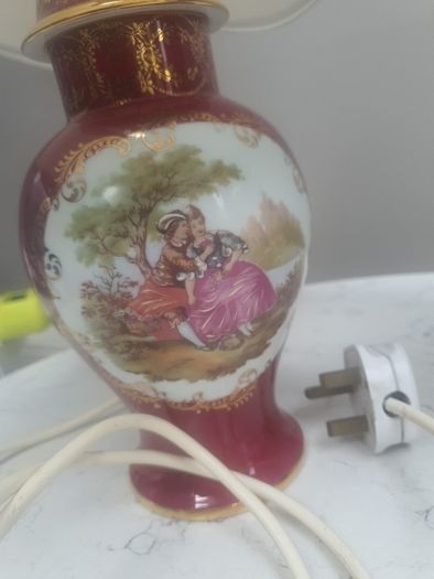 Limoges Set of LAMP and ginger Jar