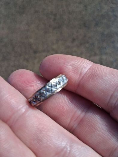 9k Gold 1970'S Full Eternity Ring(3 grams)