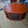 Vintage style hifi stereo TS-1072 wood case CD tape record player radio Image 2