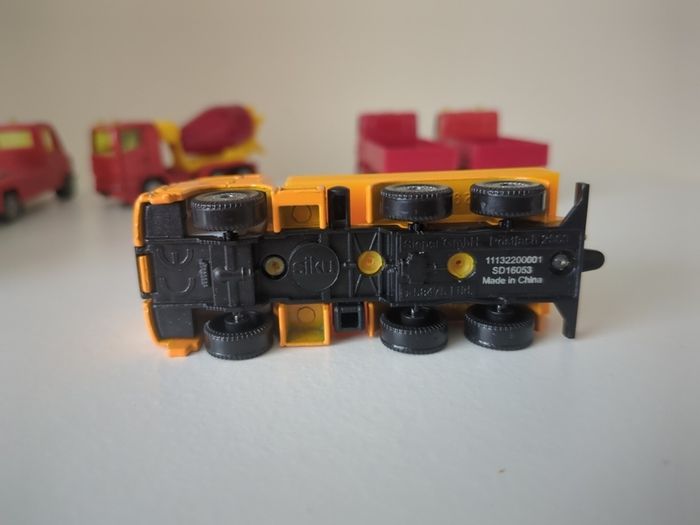 Set of 6 Vintage Siku Diecast Trucks