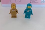 100% Lego 21358 Pearl Gold &amp; Teal Classic Space Minifigure  Astronaut Spacemen