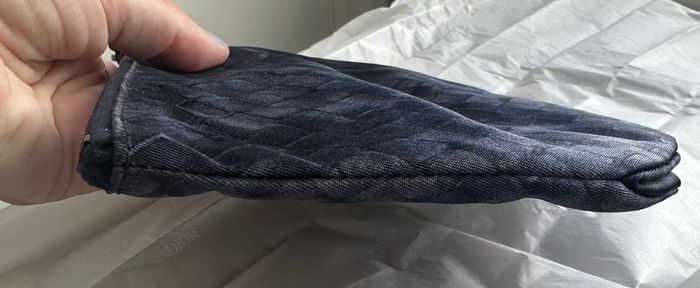 Blue Bottega Veneta Intrecciolusion Nylon Cosmetic Bag