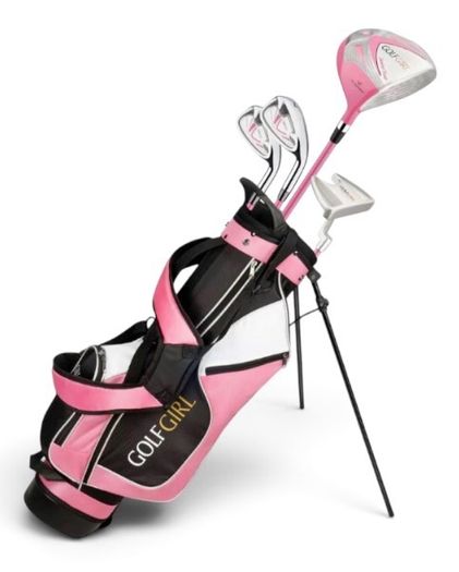 NEW Left Handed Golf Girl Clubs Set with Bag Age 8-12