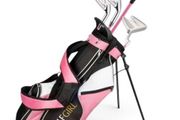 NEW Left Handed Golf Girl Clubs Set with Bag Age 8-12