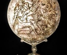 Ultra rare ancient Etrusk bronze mirror
