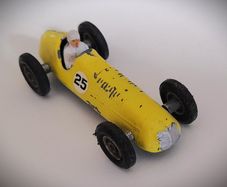 Diecast Vintage Matchbox Maserati 4CLT/1948 Yellow - Good, slightly chipped condition/No Box