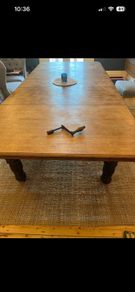 1850s Oak Table 9ft x 4ft Oak Table