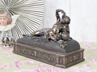 main image for ad VENUS &amp; CUPID SCULPTURE IN OLD MASTER STYLE ANTIQUE Dreamlike collector's item / based on  original by Veronese &amp; signed