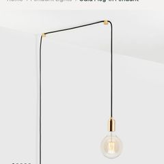 2 New Gaia Plug-In Pendants by Tala with Dimmible Light bulbs